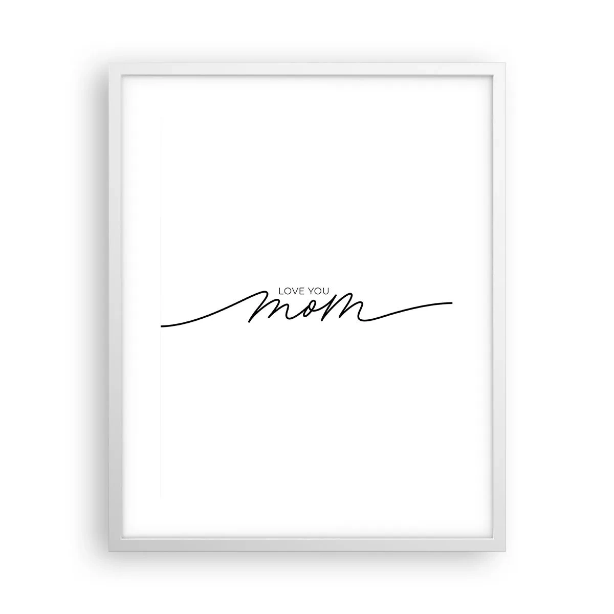 Plakat i hvid ramme - Stor følelse - 40x50 cm