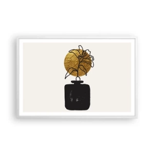 Plakat i hvid ramme - Skønhed i balance - 91x61 cm