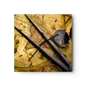 Vægur, Uret - Hvor er skattene? - 40x40 cm