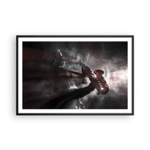 Plakat i sort ramme - I jazzens dampe - 91x61 cm