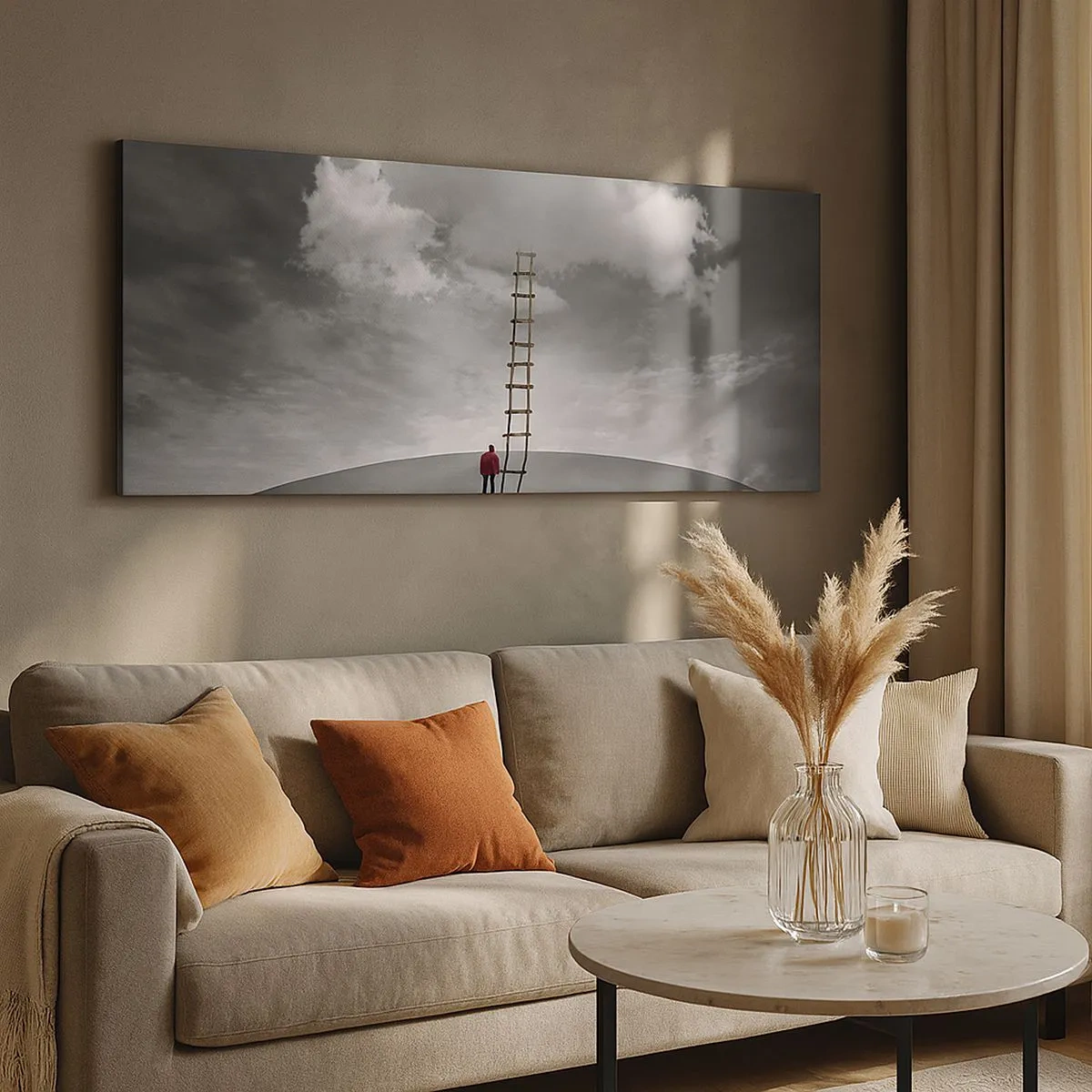 Lærredstryk - Billede på lærred - Alt er muligt - 100x40 cm