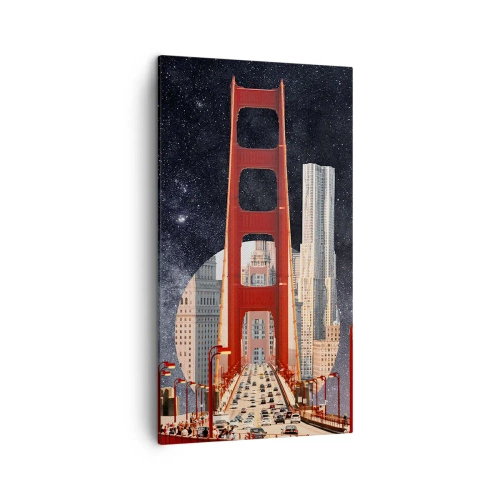 Lærredstryk - Billede på lærred - Altid i centrum - 45x80 cm