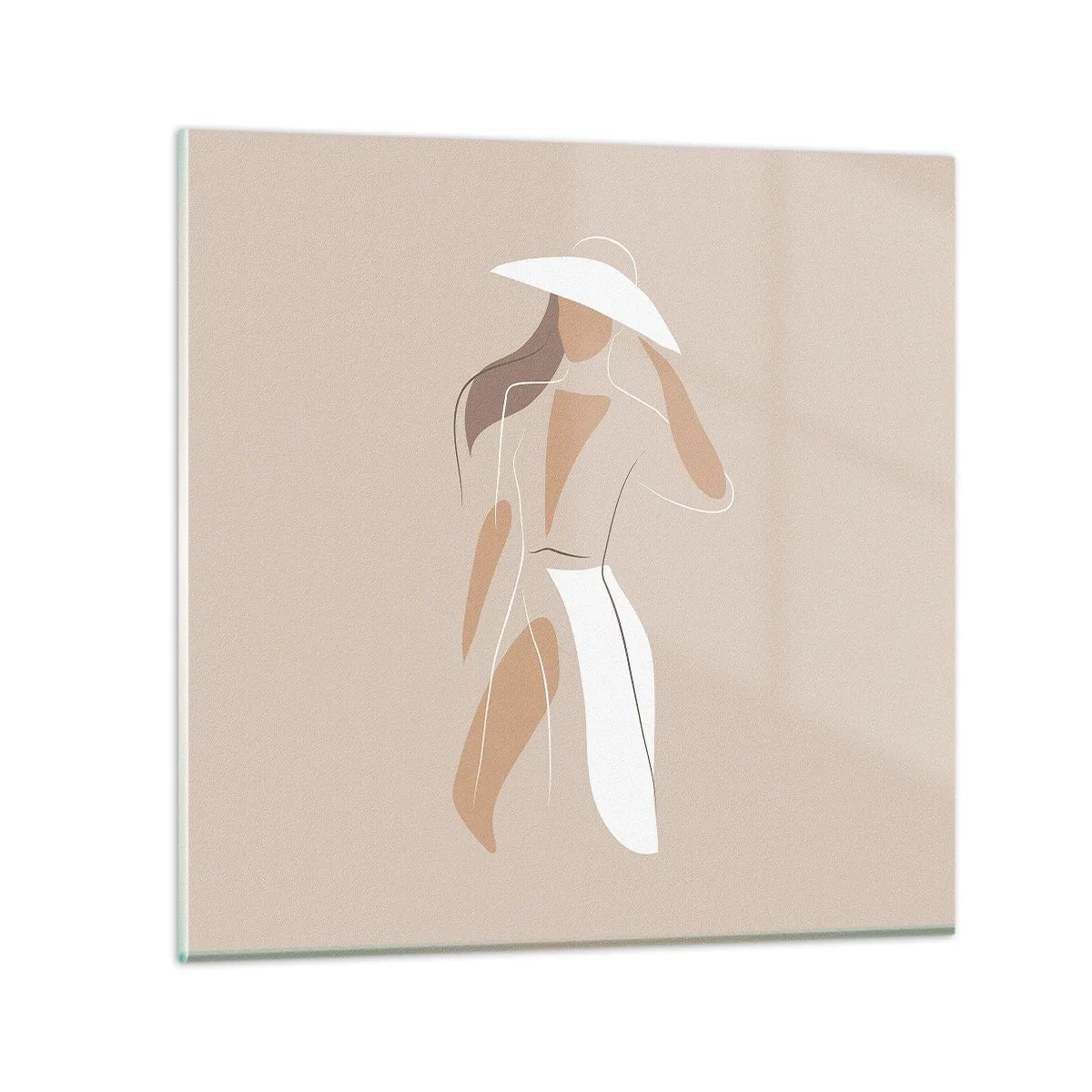 Billede på glas - Mode er sjovt - 30x30 cm