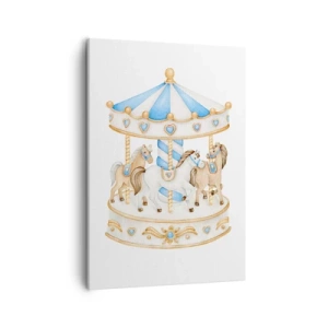 Lærredstryk - Billede på lærred - Sød barndom - 50x70 cm