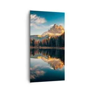 Lærredstryk - Billede på lærred - Dobbelt landskab - 65x120 cm