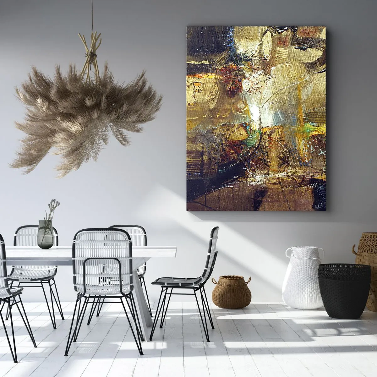 Lærredstryk - Billede på lærred - Kold, varm, meget varm - 80x120 cm