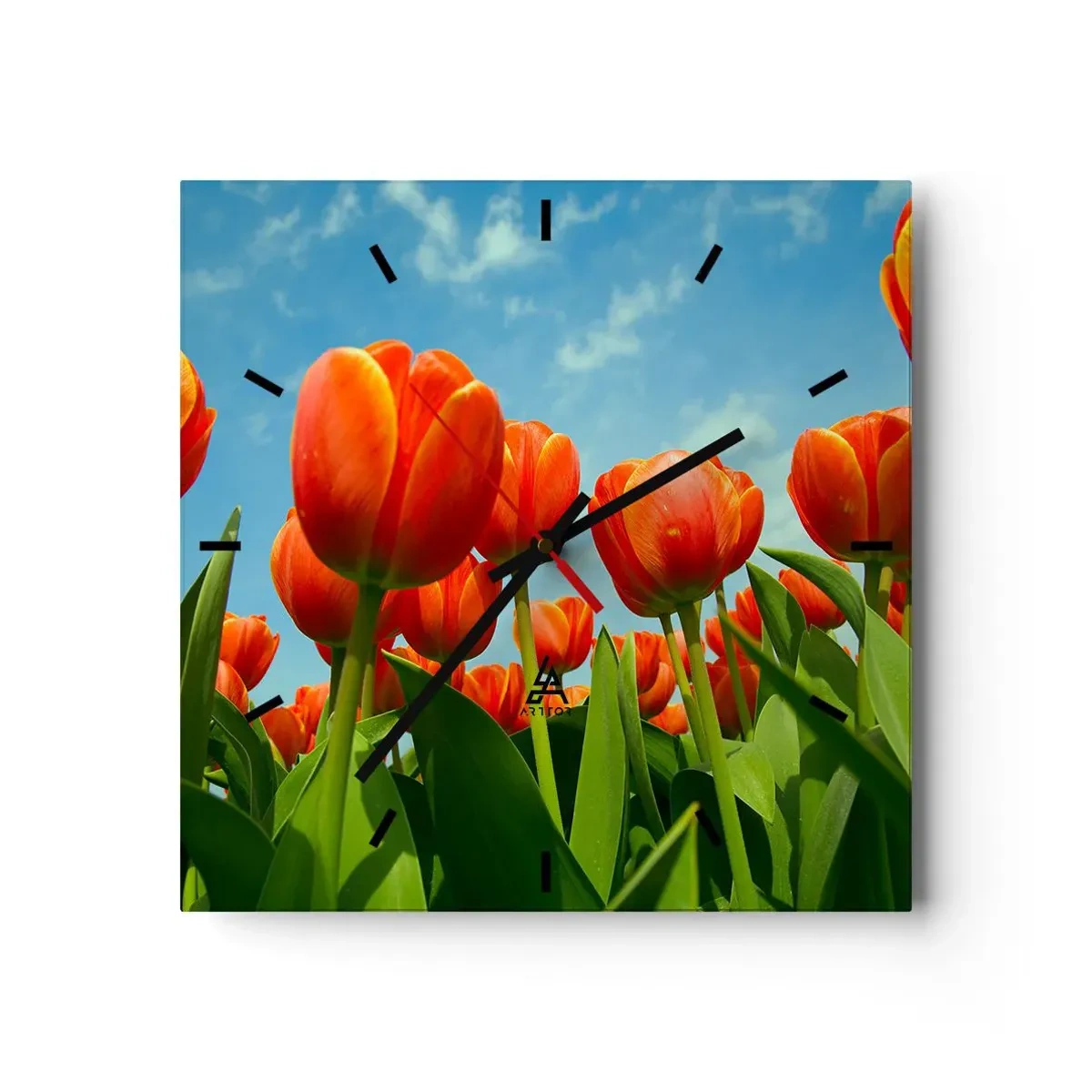 Vægur, Uret - Bortset fra den blå himmel behøver de intet i livet - 40x40 cm