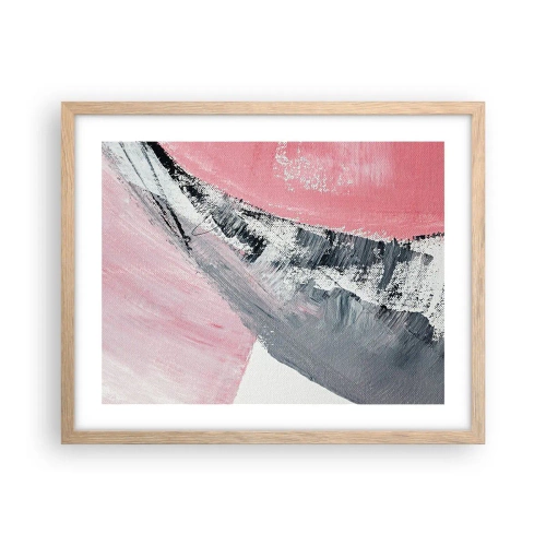 Plakat i ramme af lyst egetræ - Matchende sammensætning - 50x40 cm