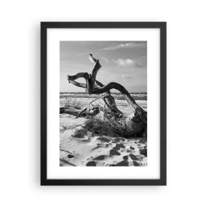 Plakat i sort ramme - Havets skulptur - 30x40 cm
