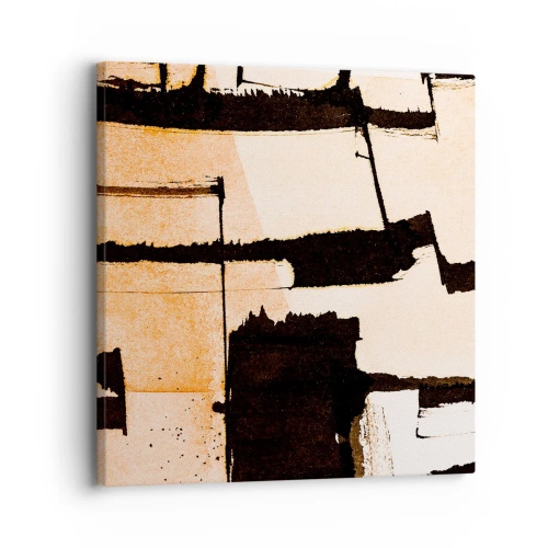 Lærredstryk - Billede på lærred - Og alligevel orden - 30x30 cm