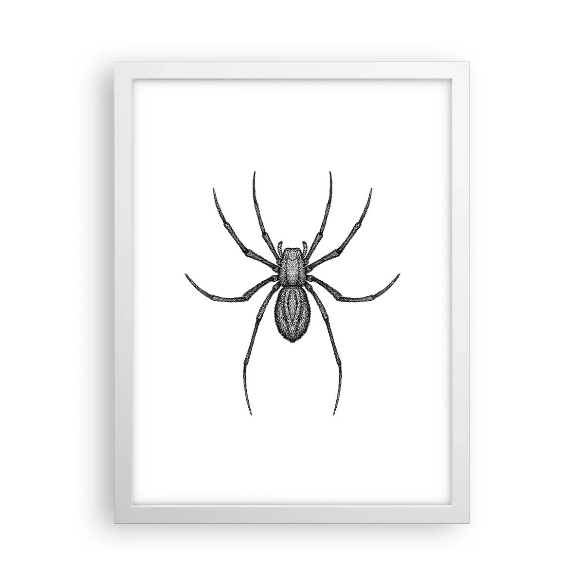 Plakat i hvid ramme - Foruroligende præcision - 30x40 cm