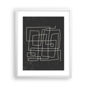 Plakat i hvid ramme - Ikke helt så enkel - 40x50 cm