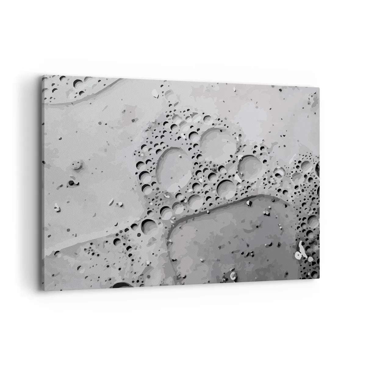 Lærredstryk - Billede på lærred - Opskummet spor - 100x70 cm