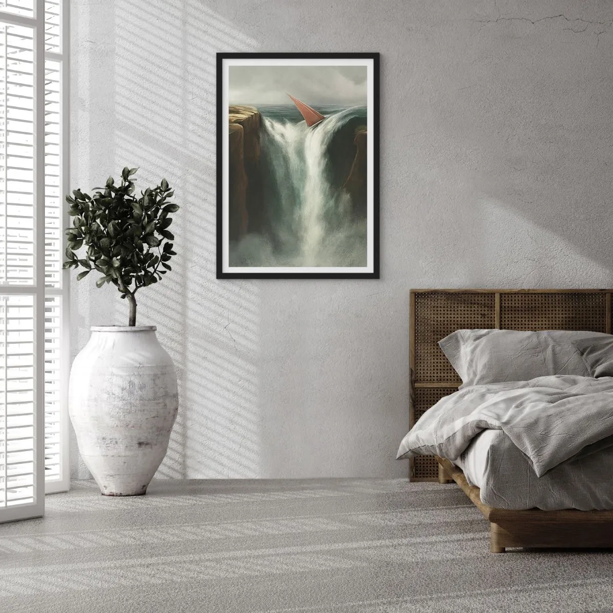 Plakat i sort ramme - Livets advarsler - 70x100 cm