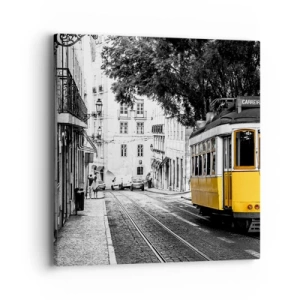 Lærredstryk - Billede på lærred - Og en fado i baggrunden - 40x40 cm