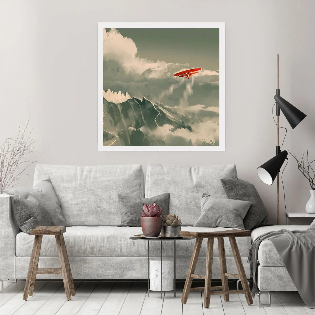 Plakat - Frygtløs pioner - 40x40 cm