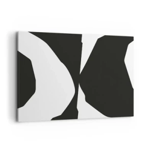 Lærredstryk - Billede på lærred - Positiv-negativ - 100x70 cm