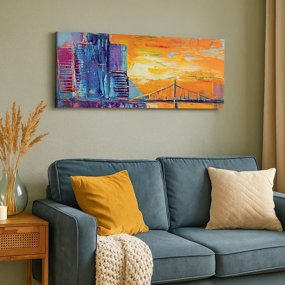 Lærredstryk - Billede på lærred - Kultur og natur - 30x30 cm