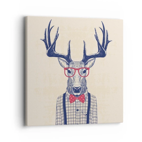 Lærredstryk - Billede på lærred - Et underholdende ekstravaganza - 40x40 cm