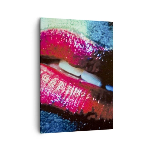 Lærredstryk - Billede på lærred - Sensuel og foruroligende - 50x70 cm