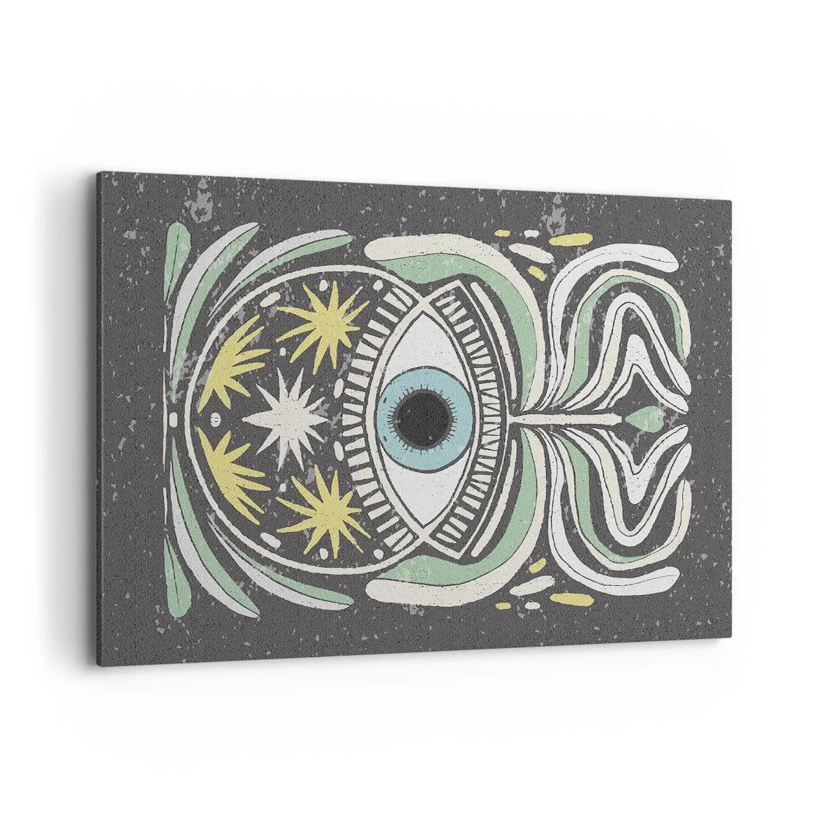 Lærredstryk - Billede på lærred - Stammeritualer - 100x70 cm