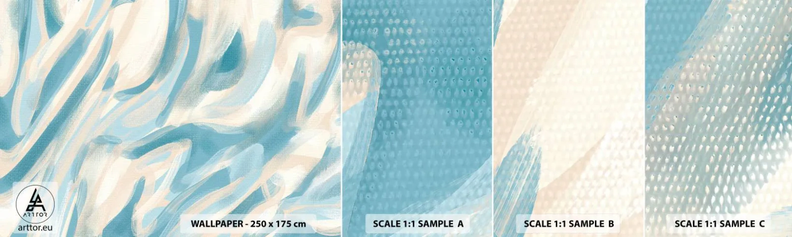 Fototapet Prøve Standard Eco - Forårsbriser - Stykke, Lyse, Pastel - 100x30 cm