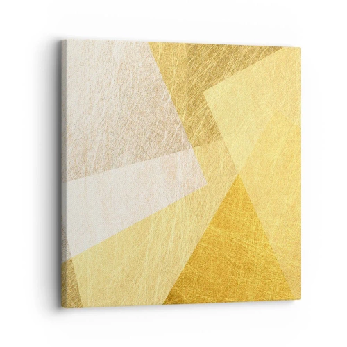 Lærredstryk - Billede på lærred - Geometriens vejr - 30x30 cm