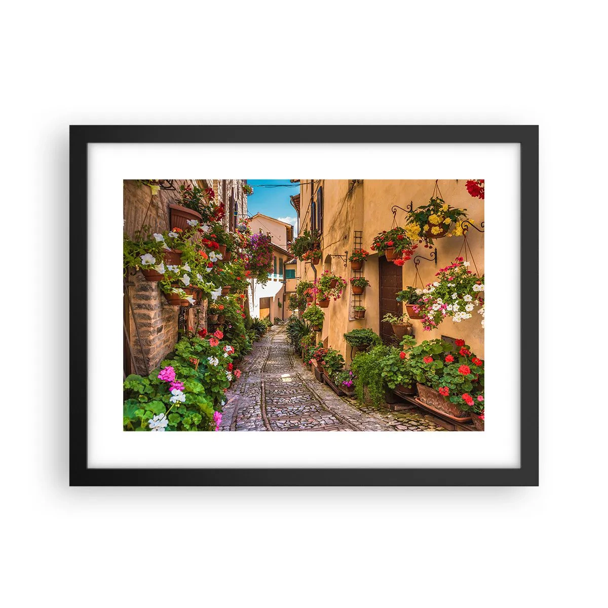 Plakat i sort ramme - Italiensk gyde - 40x30 cm