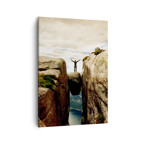 Lærredstryk - Billede på lærred - Hvordan har jeg det! - 50x70 cm