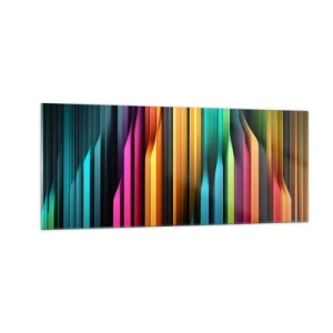 Billede på glas - Lysende orgel - 100x40 cm