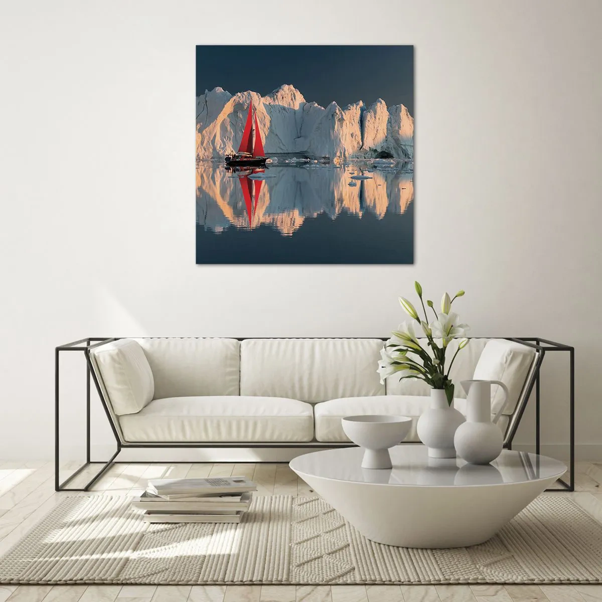 Billede på glas - På kanten af verden - 70x70 cm