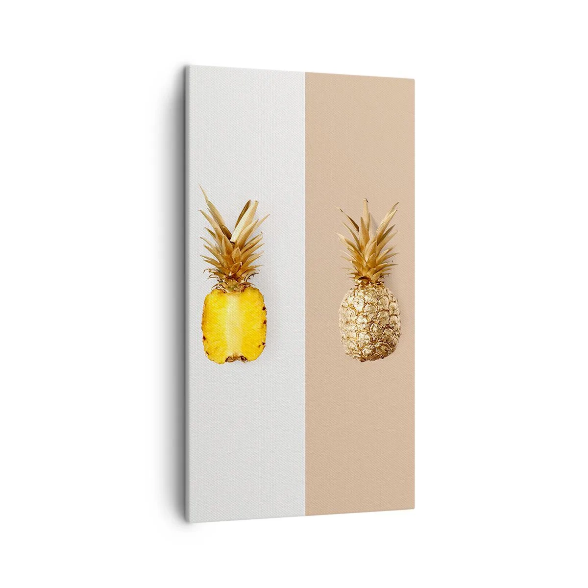 Lærredstryk - Billede på lærred - Ananas til os - 45x80 cm