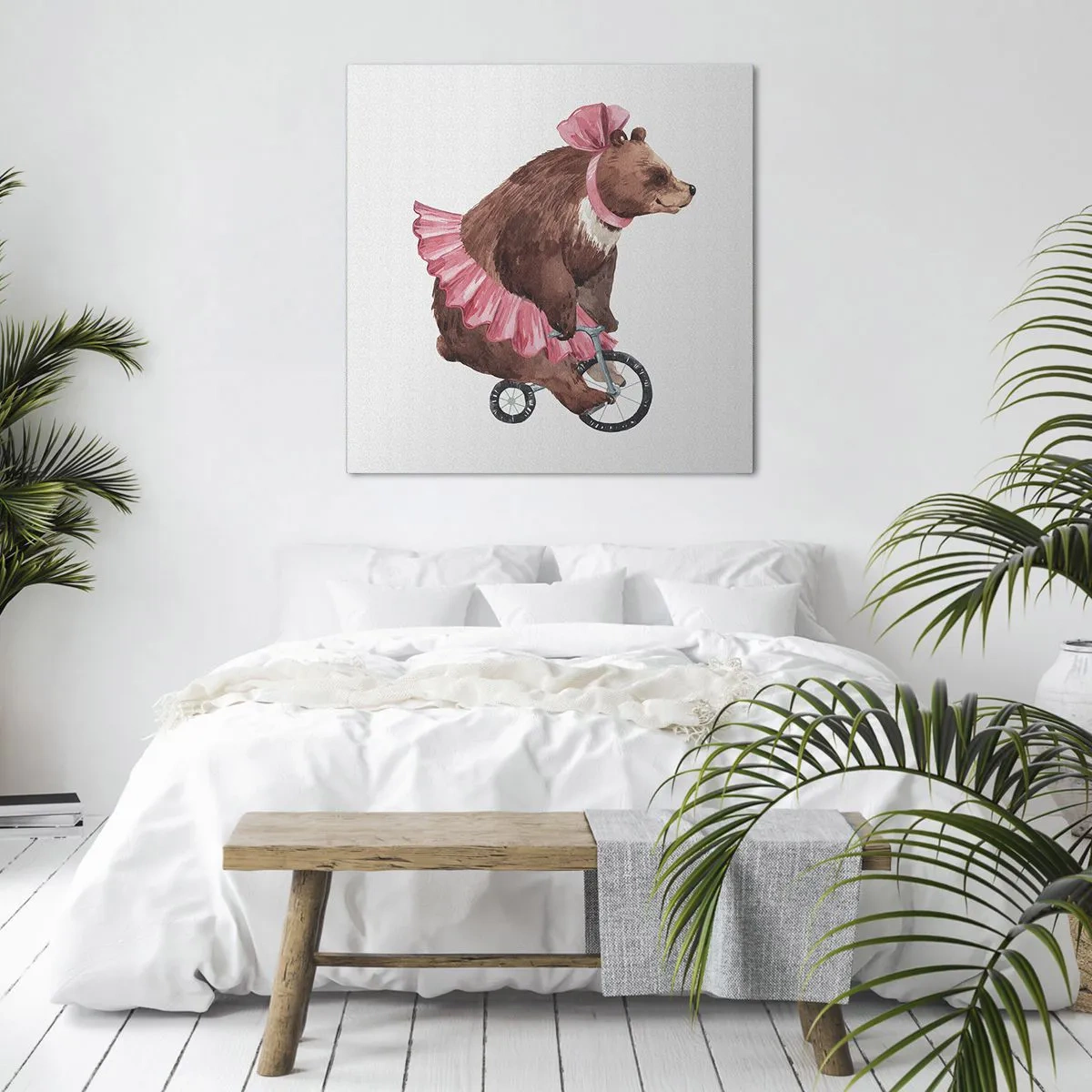 Lærredstryk - Billede på lærred - Sikke et cirkus! - 50x50 cm