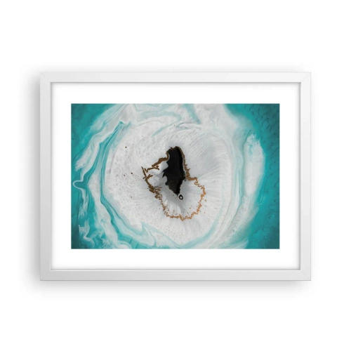 Plakat i hvid ramme - Kom indenfor - 40x30 cm