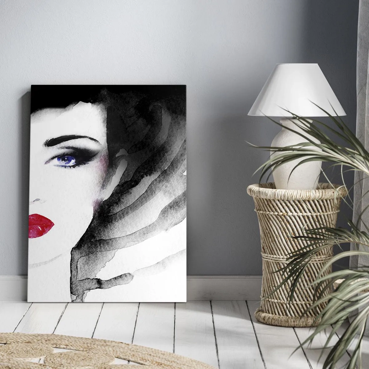 Lærredstryk - Billede på lærred - Afviser og tilkalder - 55x100 cm