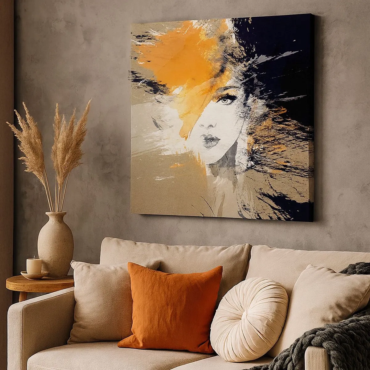 Lærredstryk - Billede på lærred - Og det bliver let - 30x30 cm