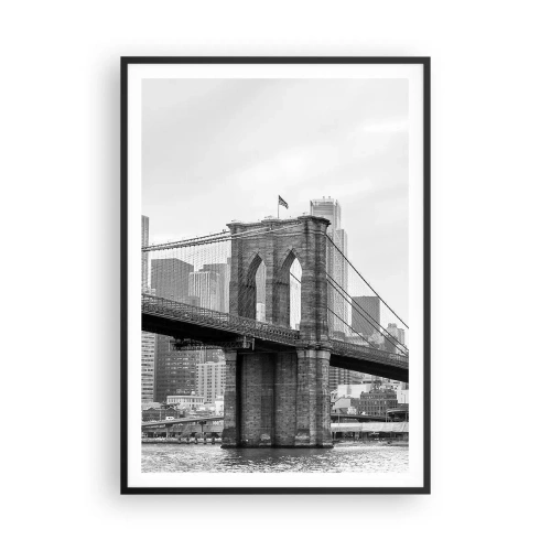 Plakat i sort ramme - New York stemning - 70x100 cm